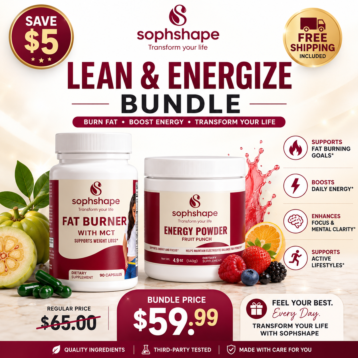 🔥 Sophshape Lean & Energize Bundle